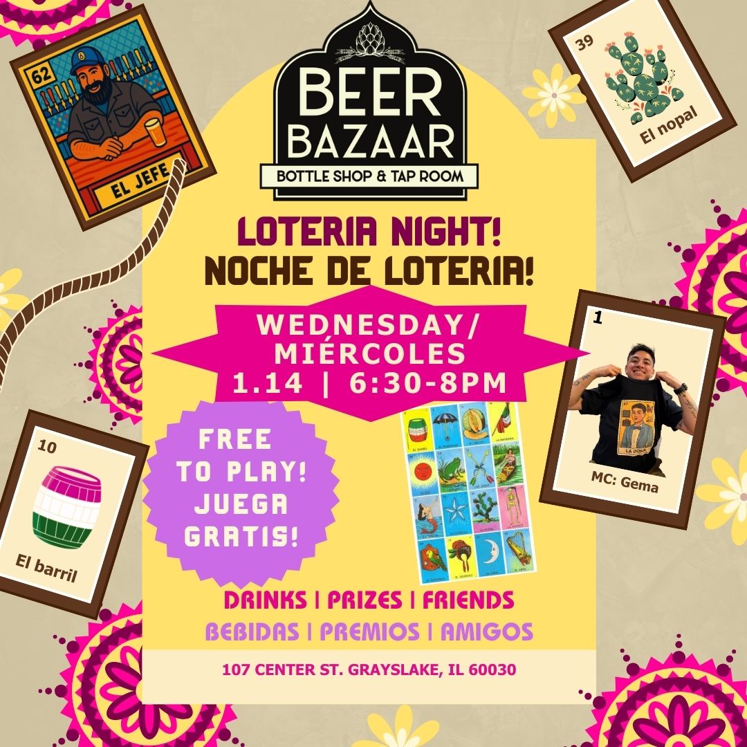 Loteria Bingo Night at Beer Bazaar